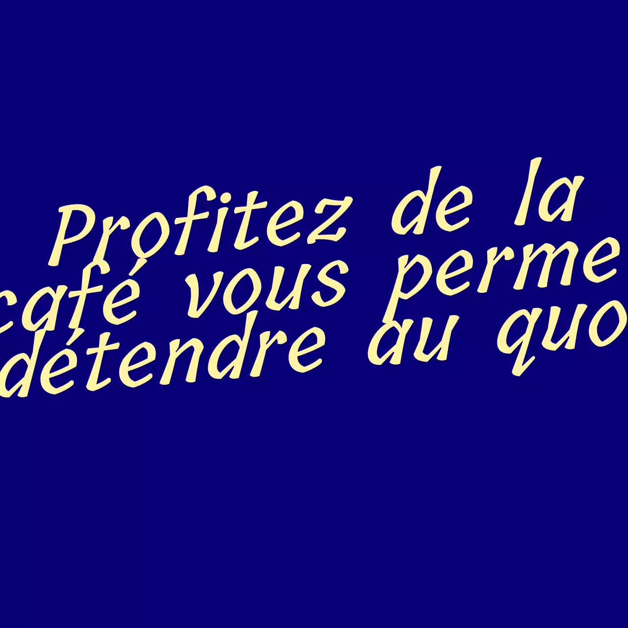 Concept typographique de café avec lettrage