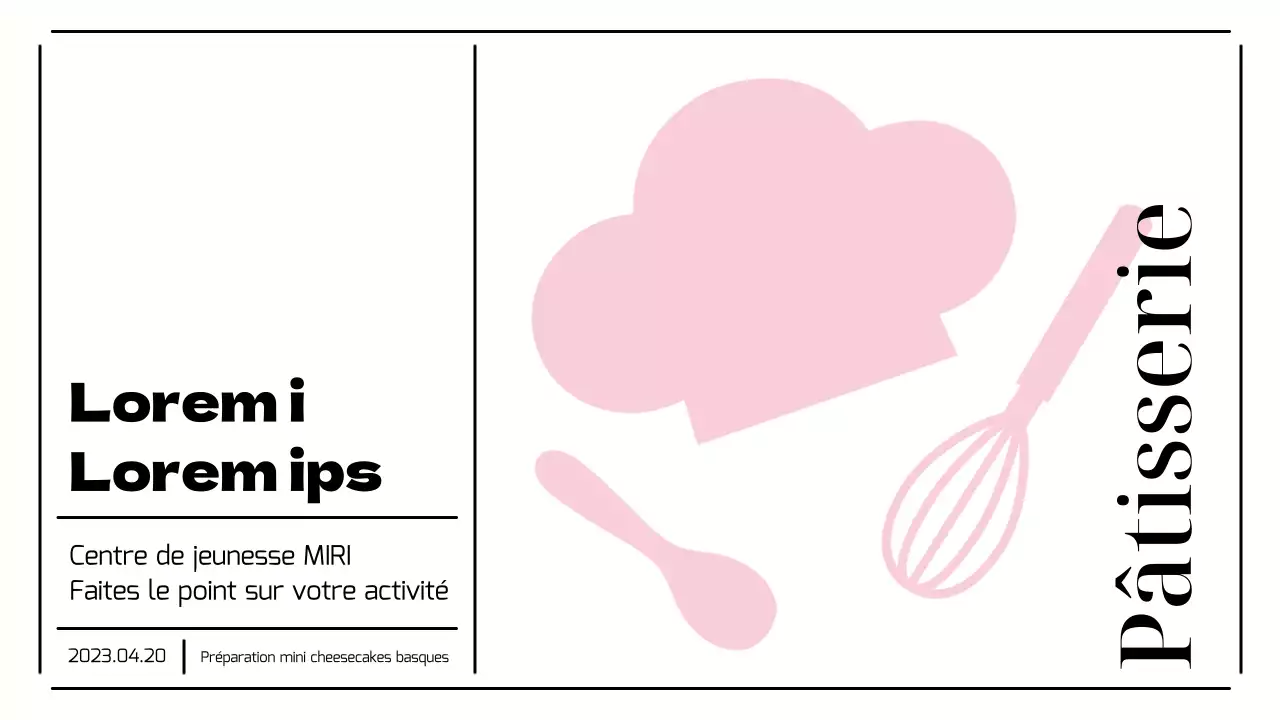 Présentation d'une belle activité de centre de jeunesse en rose