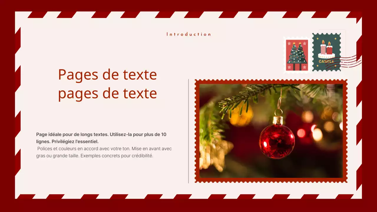 Un planificateur d'événements de Noël cosy en rouge et beige