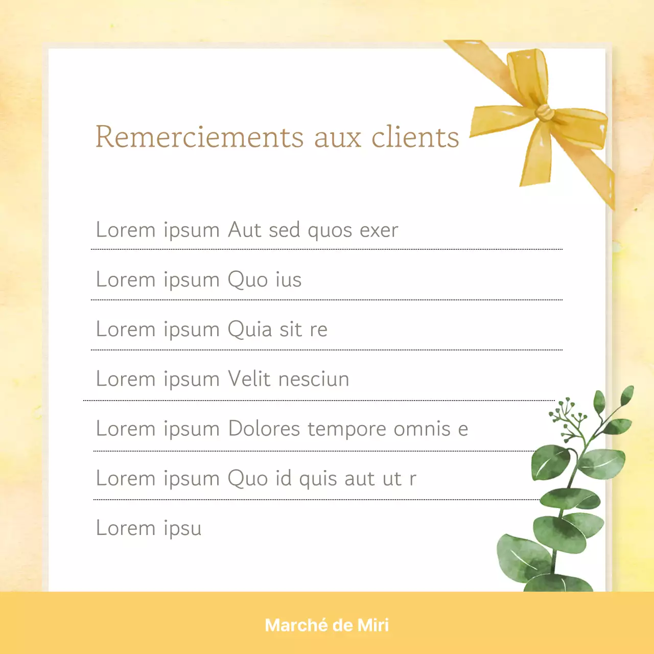 Un joli message de remerciement sur fond rose