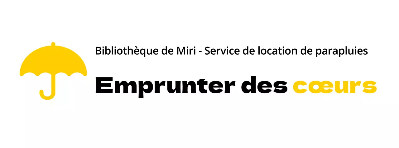 Conception de couleurs pour les services de location avec l'icône d'un parapluie