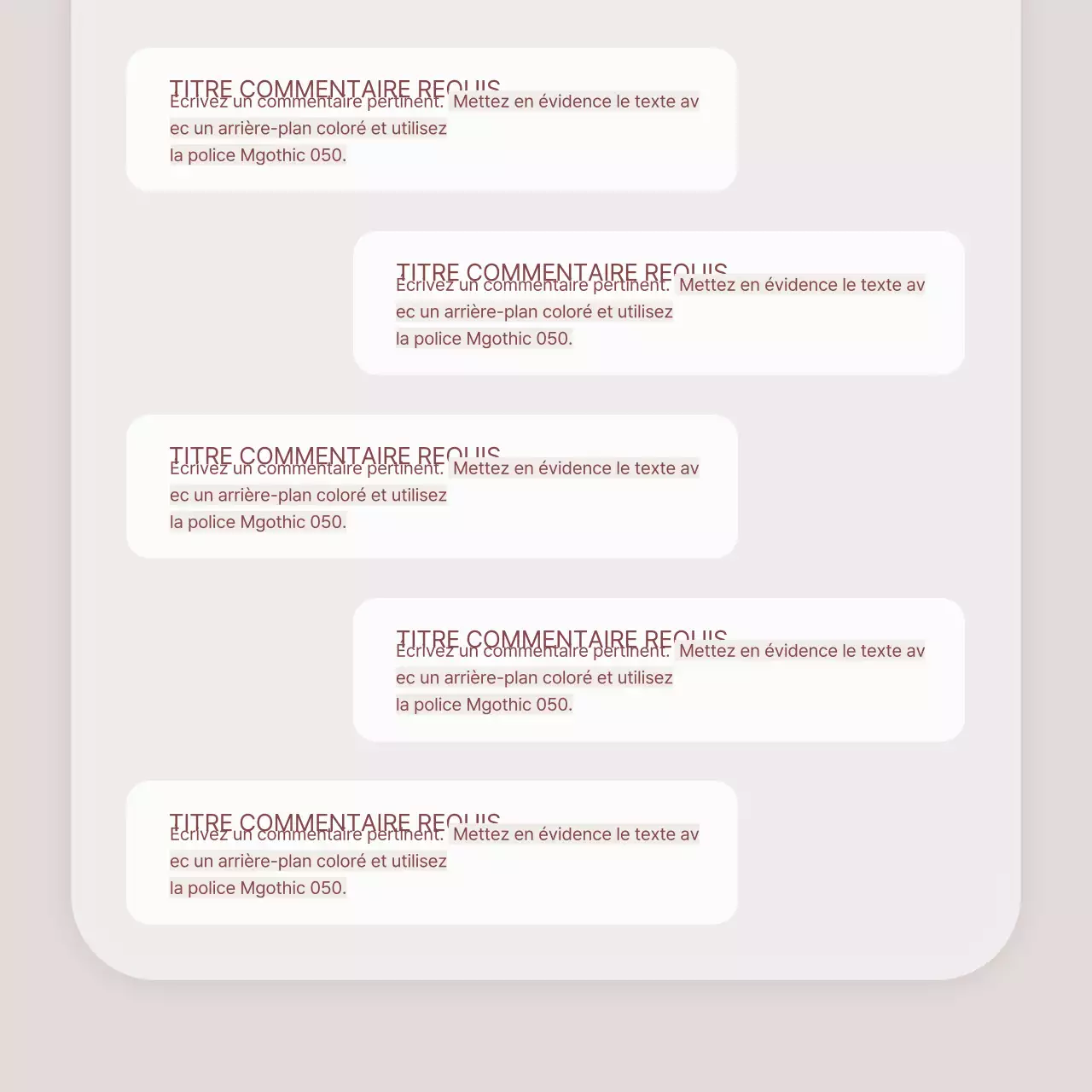 Une publicité vendant un lookbook d'accessoires de bijoux tendance en rose et marron.