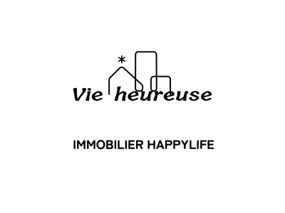 Concept simple d'immobilier avec illustrations de tyroliennes