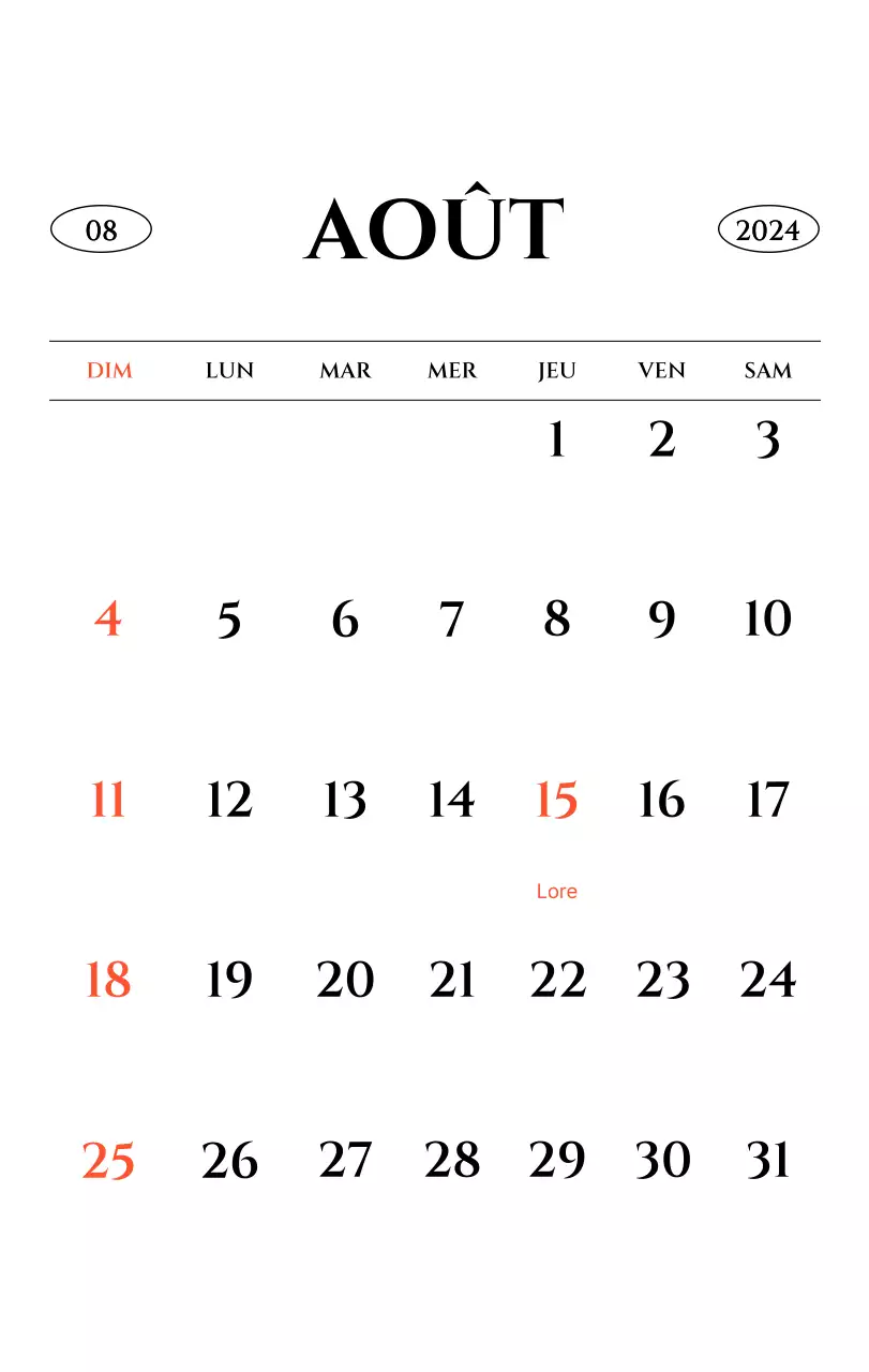 Calendrier mural de style simple avec concept de photographie de voyage émotionnelle en noir et blanc