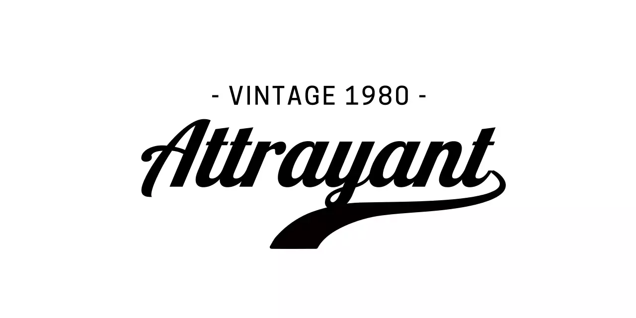 Concept de typographie courbe Marchandises personnalisées