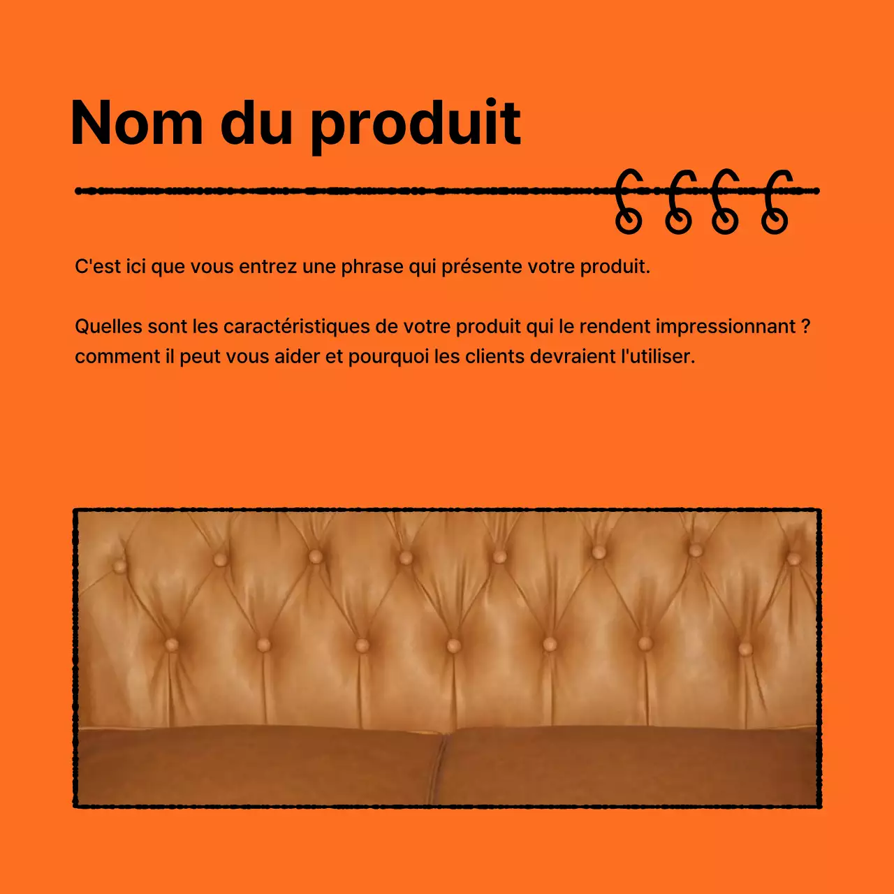Guide pour un kit de marque propre en orange et noir