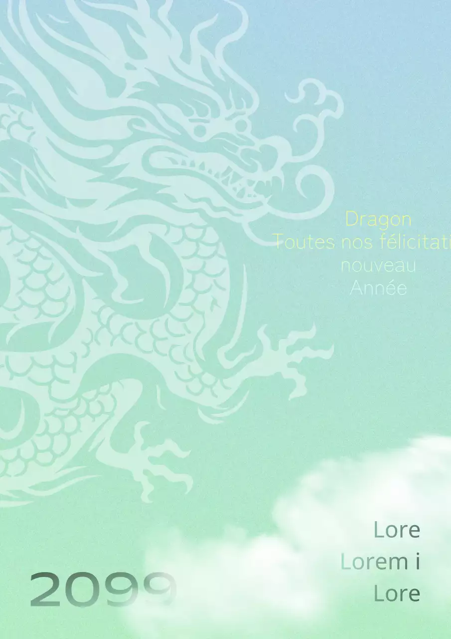 Annonces orientales du Nouvel An en chartreuse