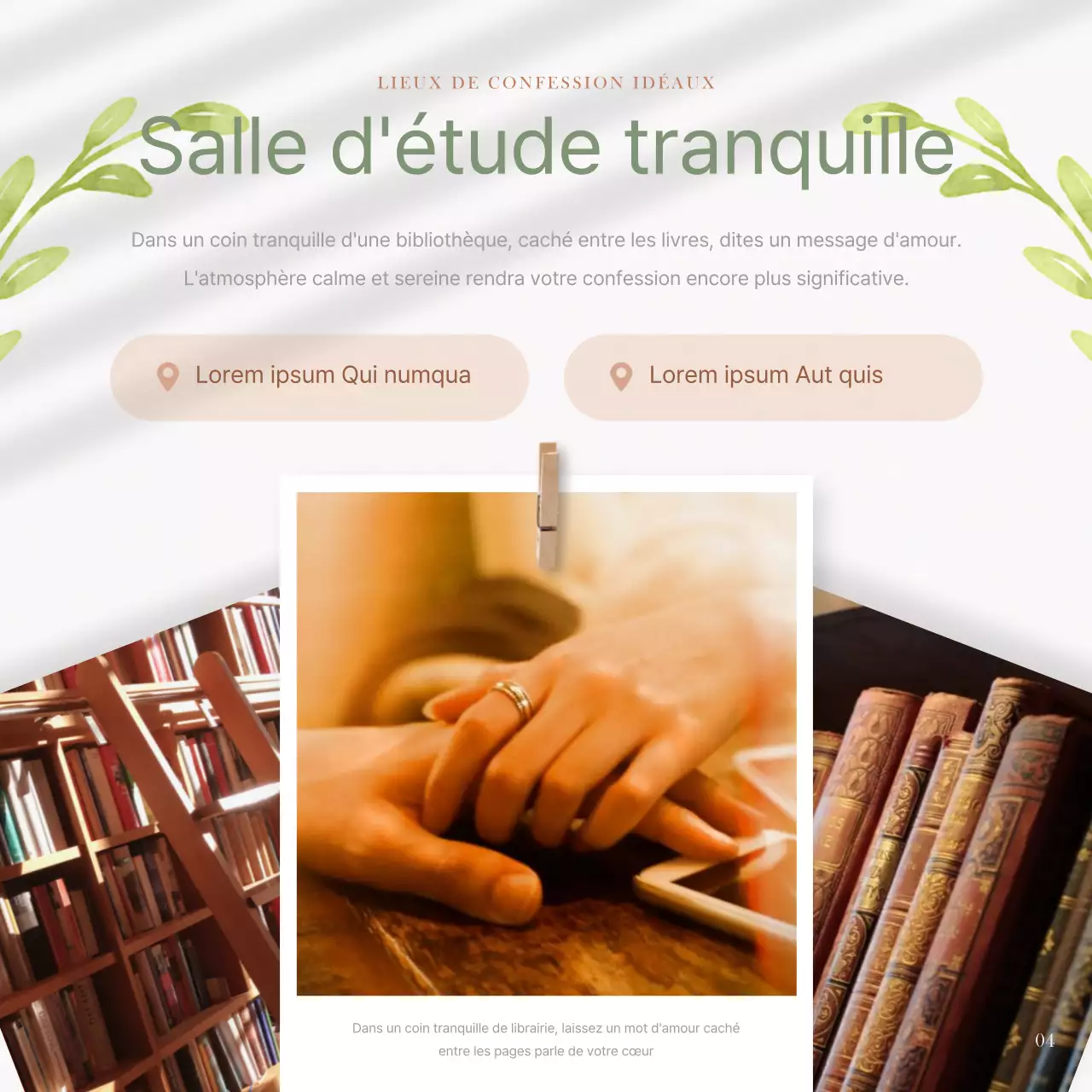 Un lieu moderne pour se confesser en chartreuse et poste blanche