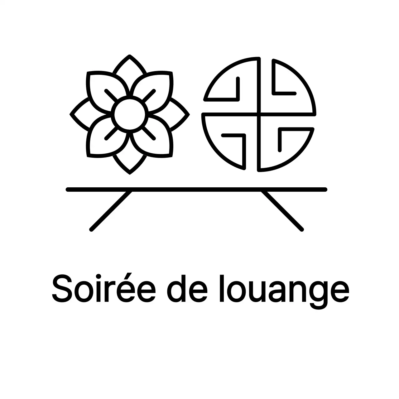 Logo simple d'un restaurant coréen avec illustration traditionnelle