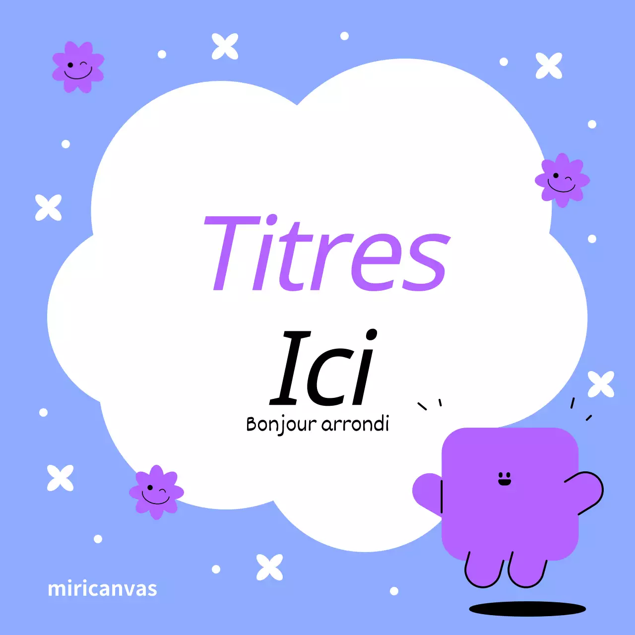 Couverture de titre simple avec code couleur en jaune et violet