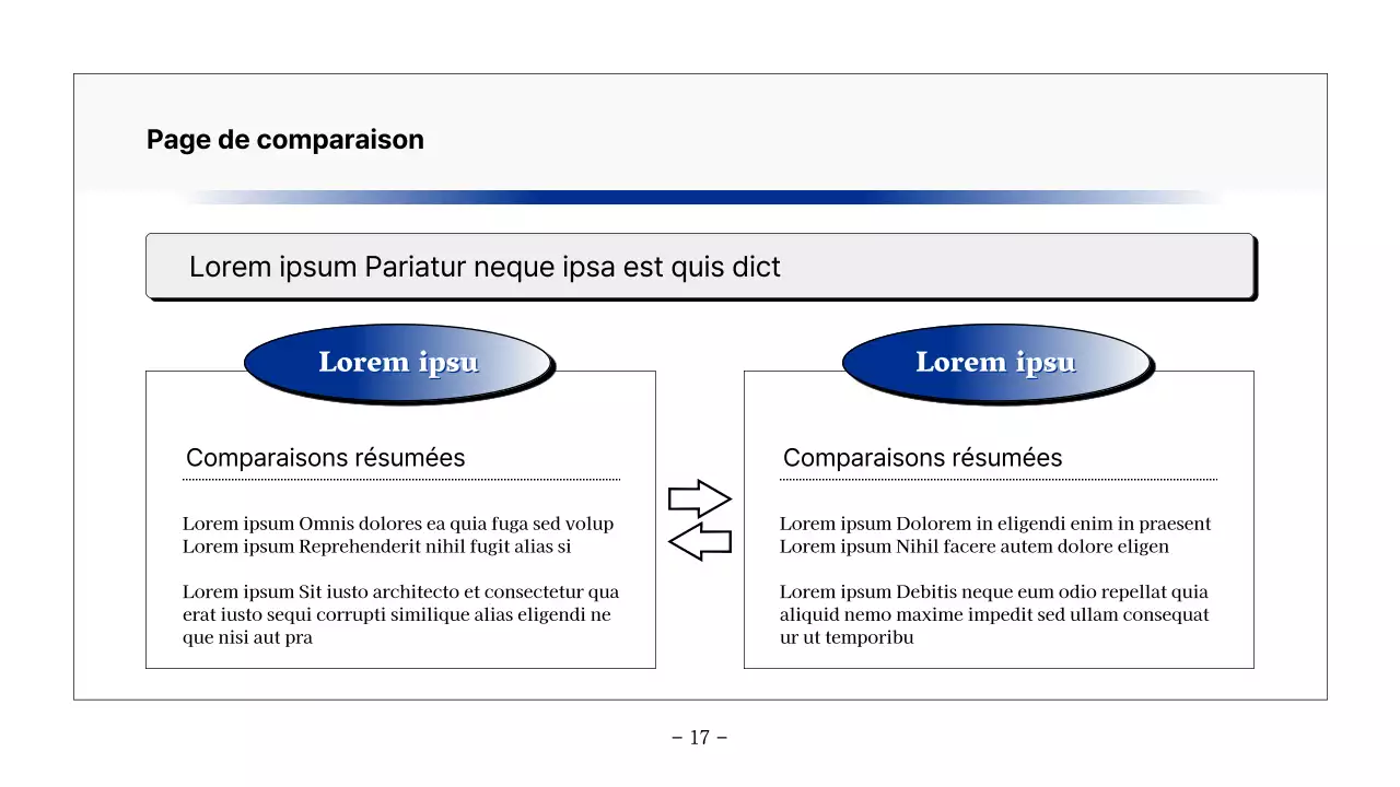 Rapport de base imprimable en bleu marine et gris