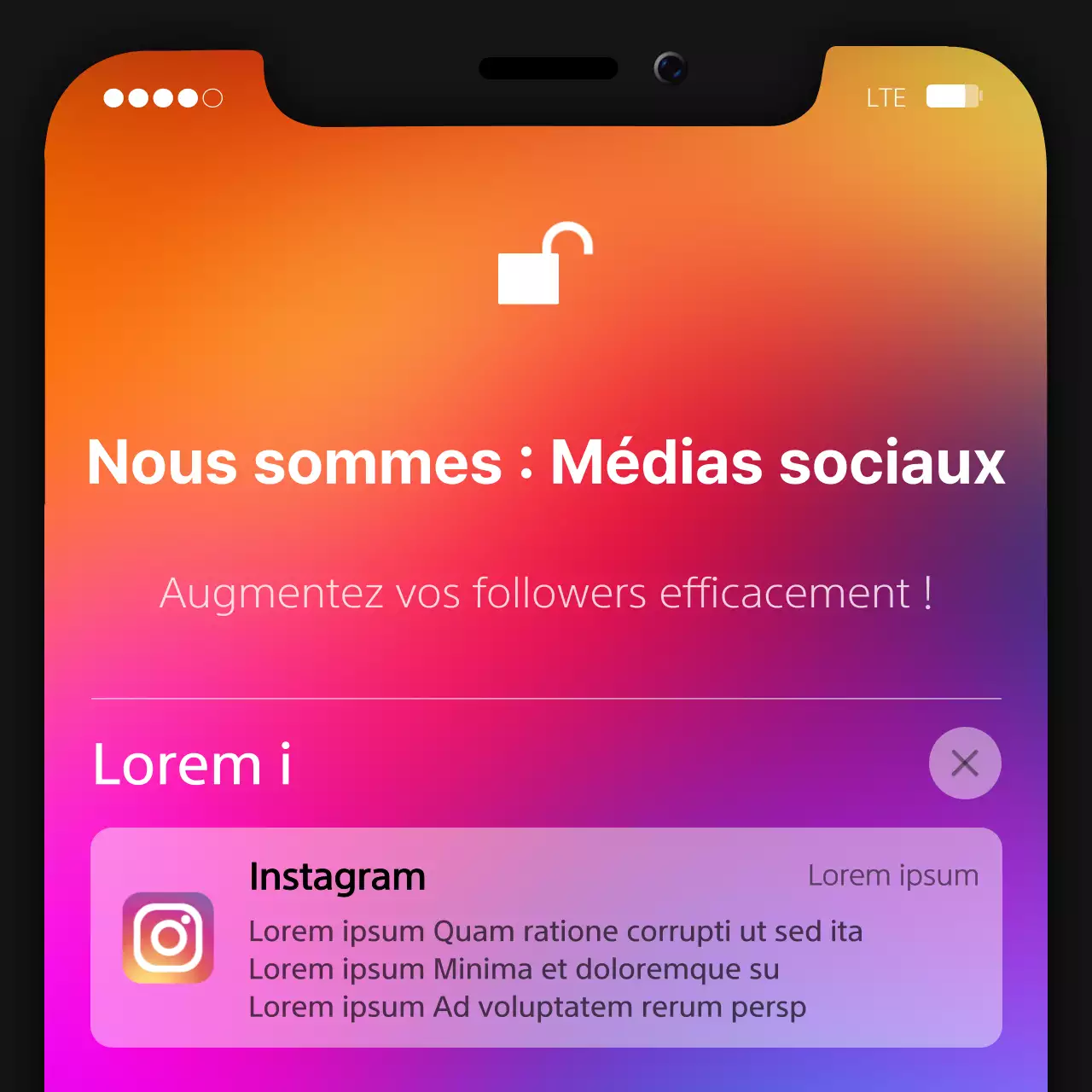 La promotion simple d'Orange et Bora dans les médias sociaux