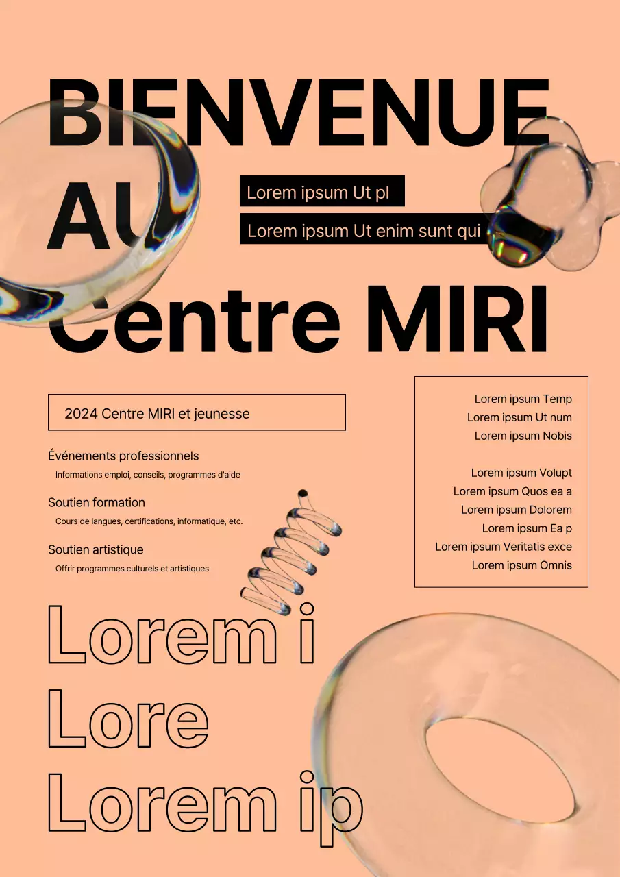 Promouvoir les événements publics en rose et noir