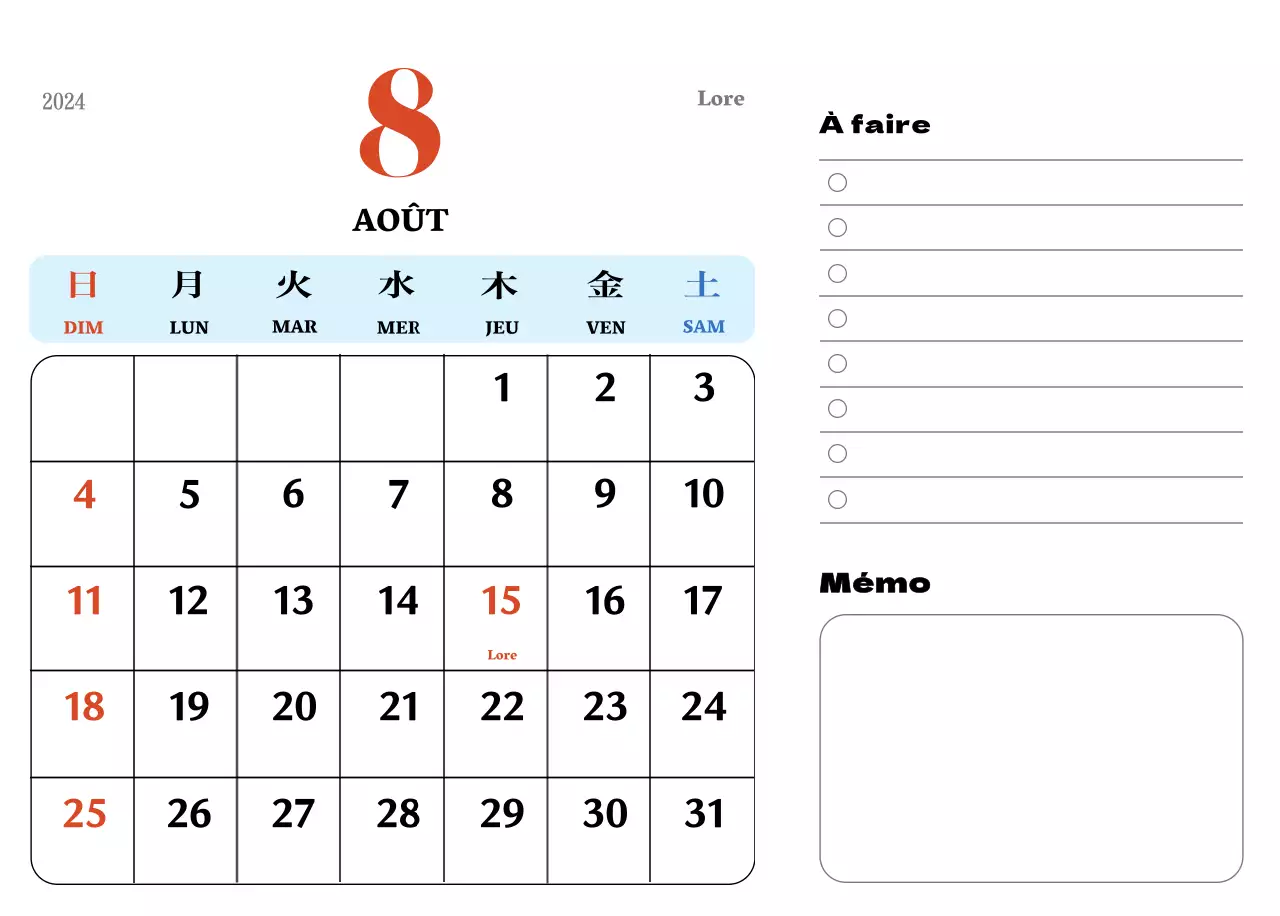 Sous-verres rétro rouges et bleus calendrier de mémoire