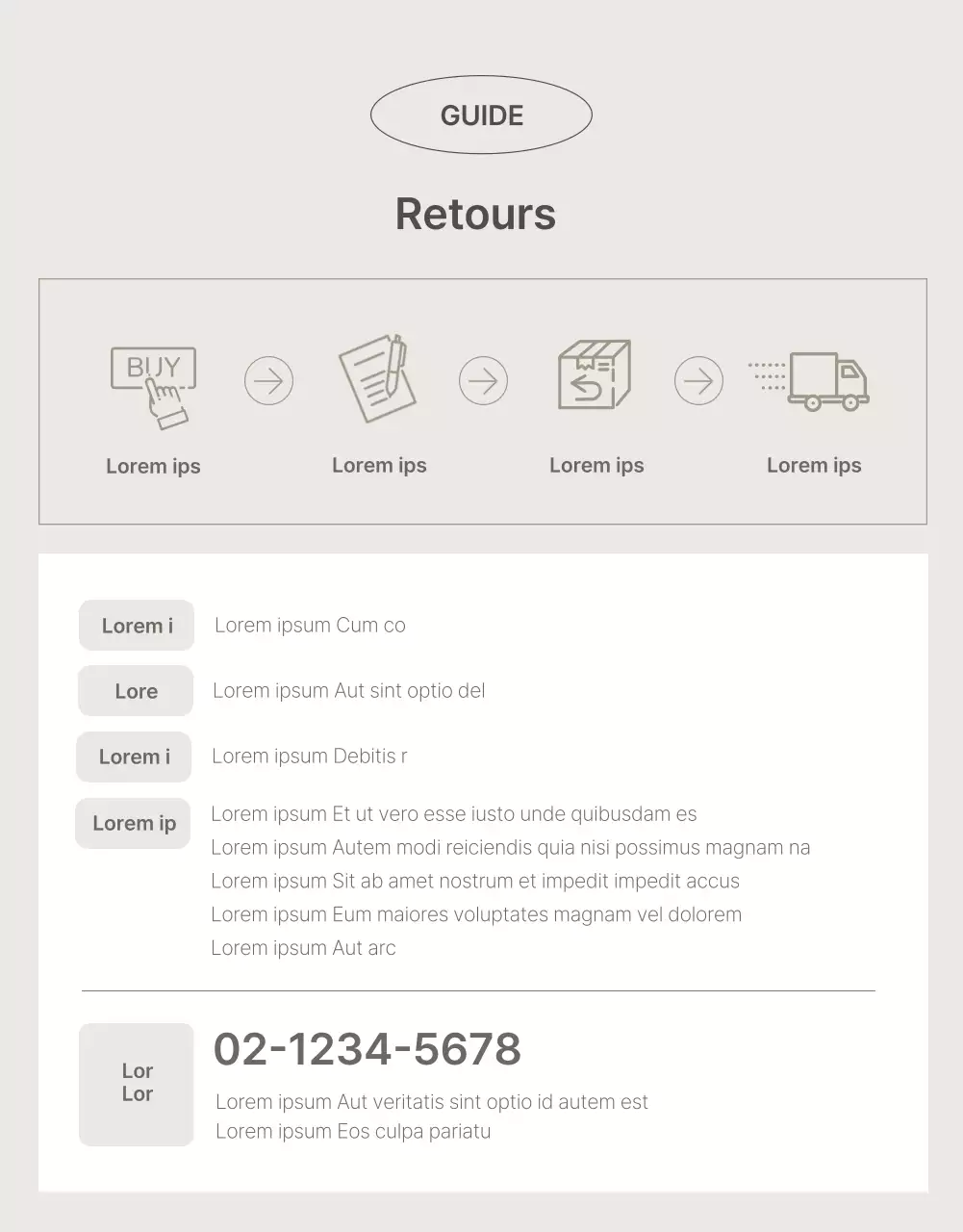 Promouvoir un produit simple dans les tons beige et marron