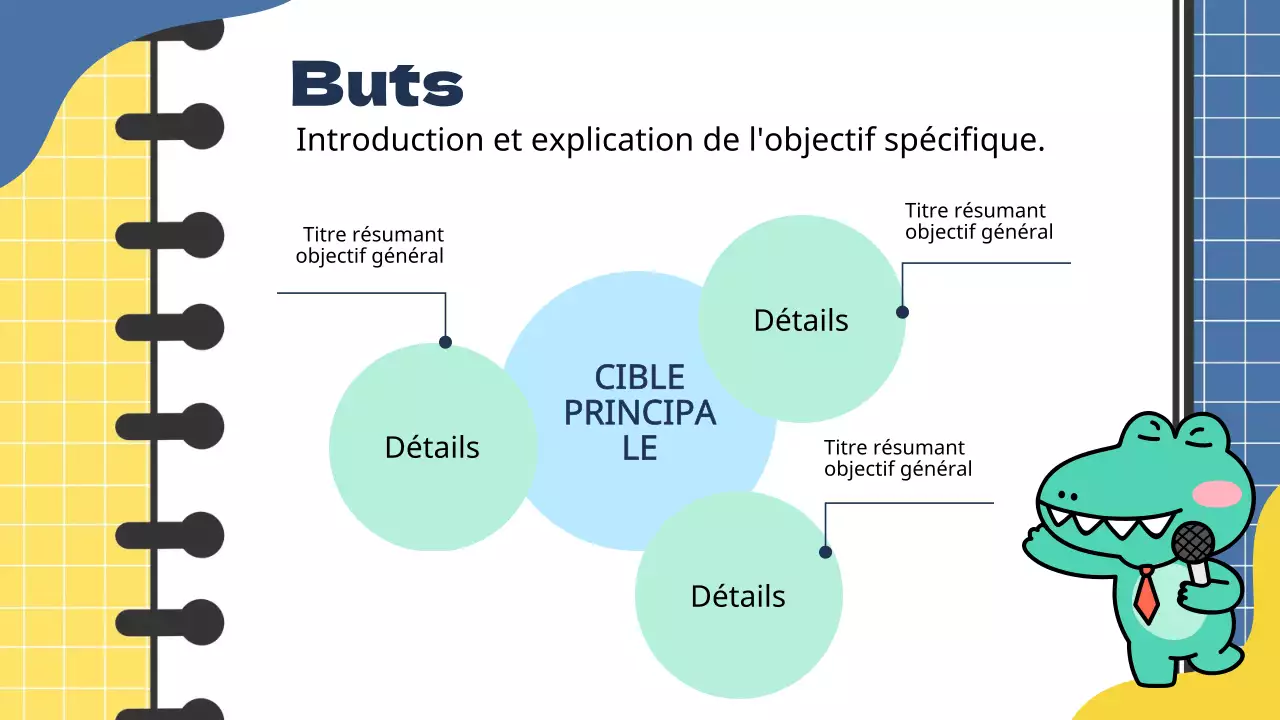 Rapport de notes d'étude sur le marketing tendance bleu et jaune