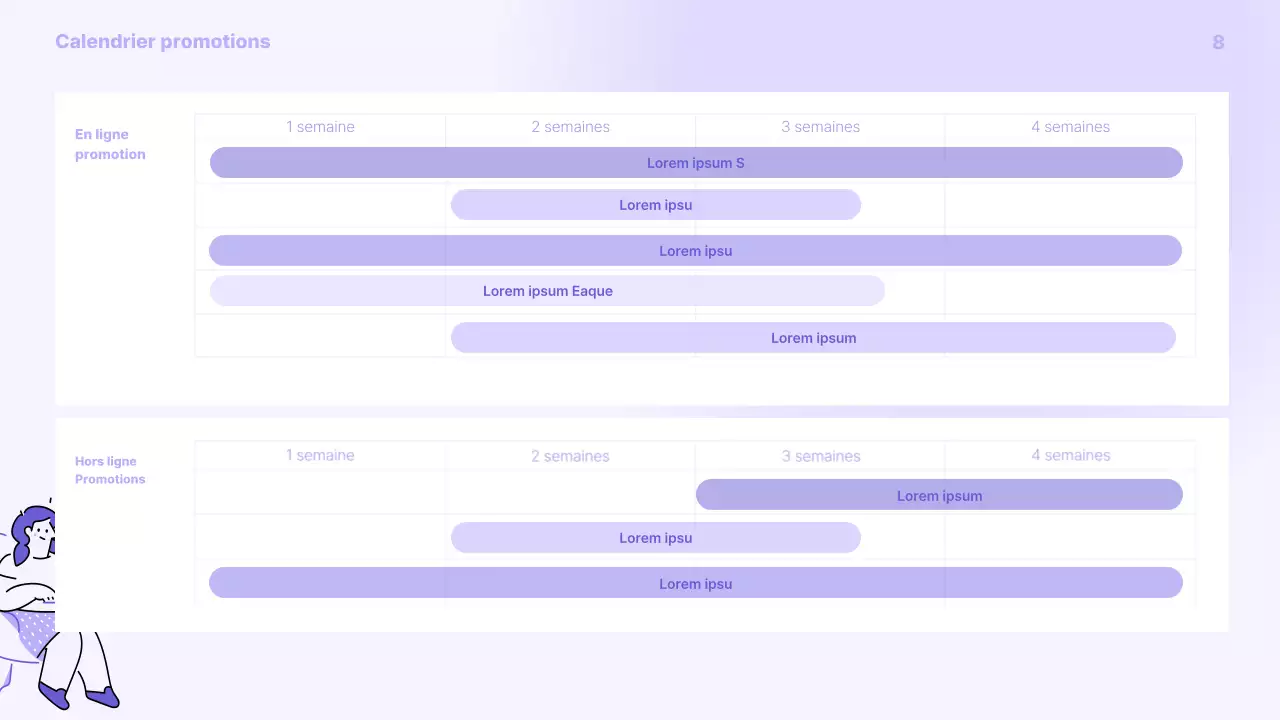 Un simple dossier promotionnel violet et gris