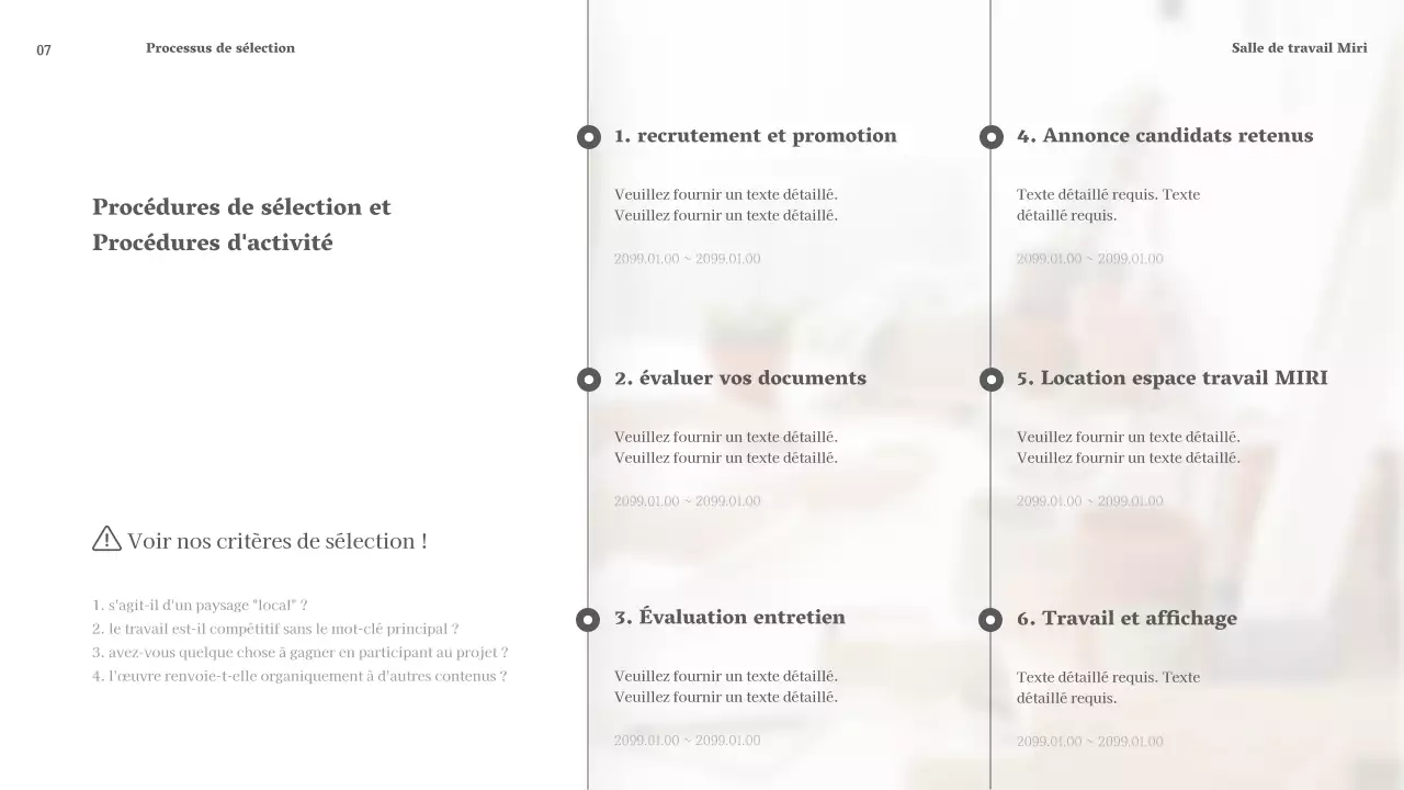 Faites la promotion de votre entreprise de location d'espaces sur un simple fond blanc.
