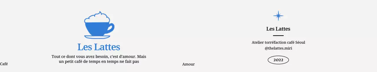 Design de café apaisant avec de jolies illustrations de café au lait