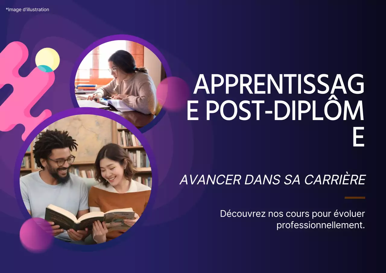 Géométrie violette et orange Formation professionnelle