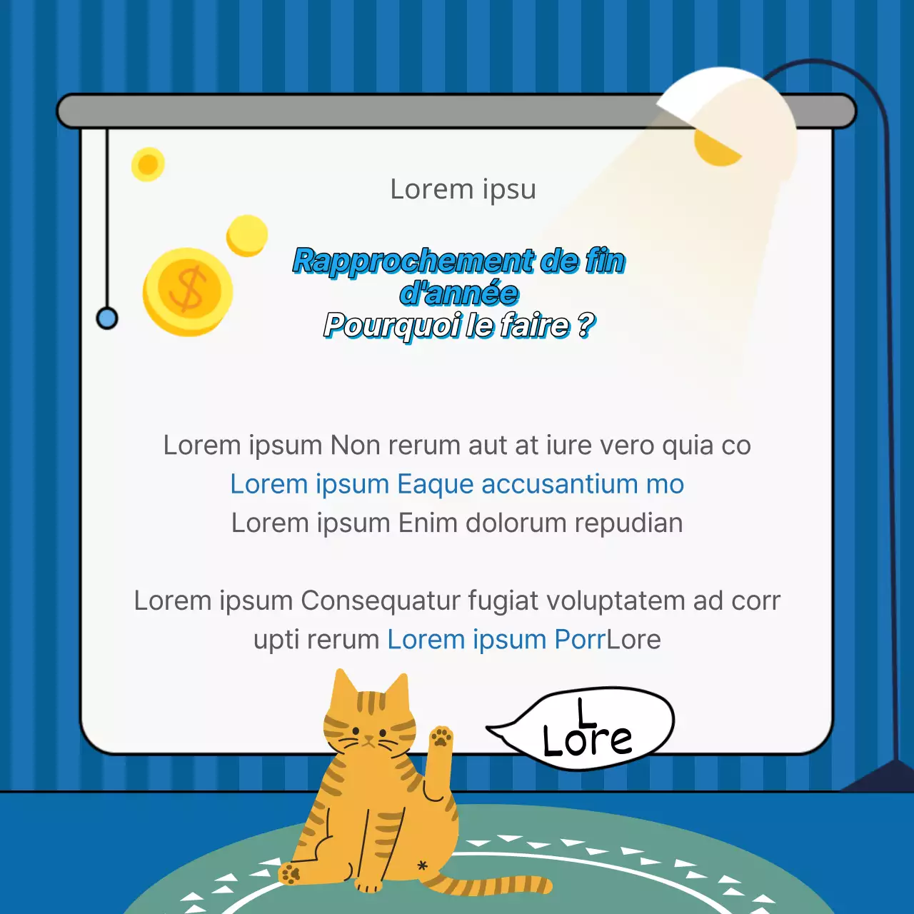 La comptabilité bleu marine et blanc en quelques mots
