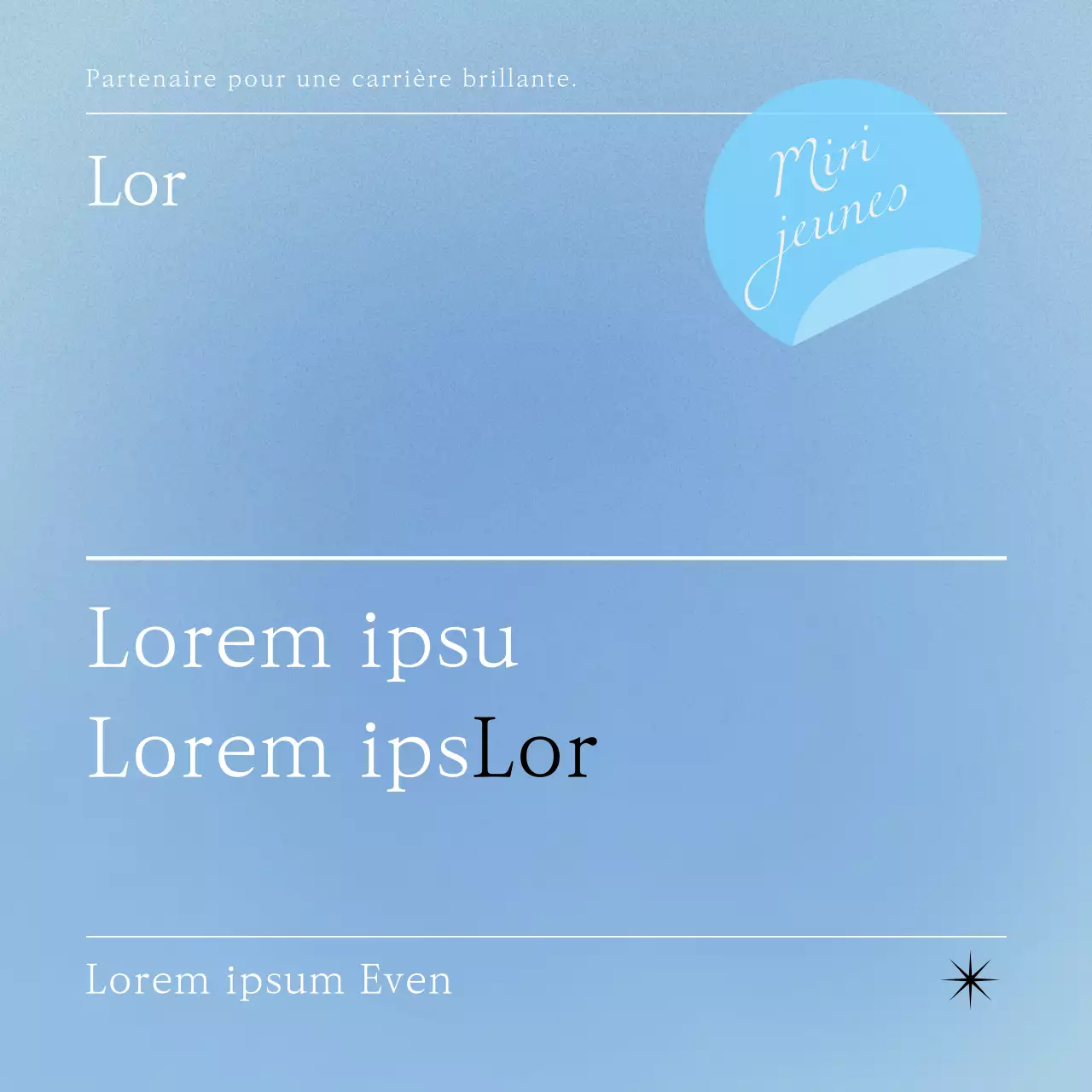 Promouvoir un recrutement communautaire moderne en bleu clair et en gris