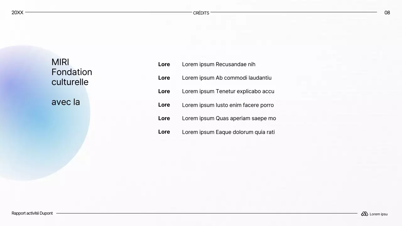 Rapports modernes de longue durée en blanc