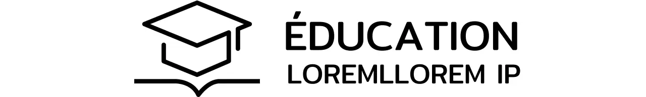 Apprentissage intelligent avec une casquette de bachelier et un logo d'illustration de livre