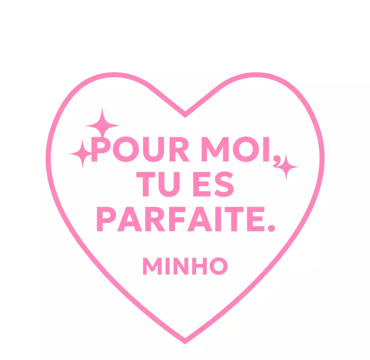 Motif en forme de cœur avec une bordure pour une touche d'élégance