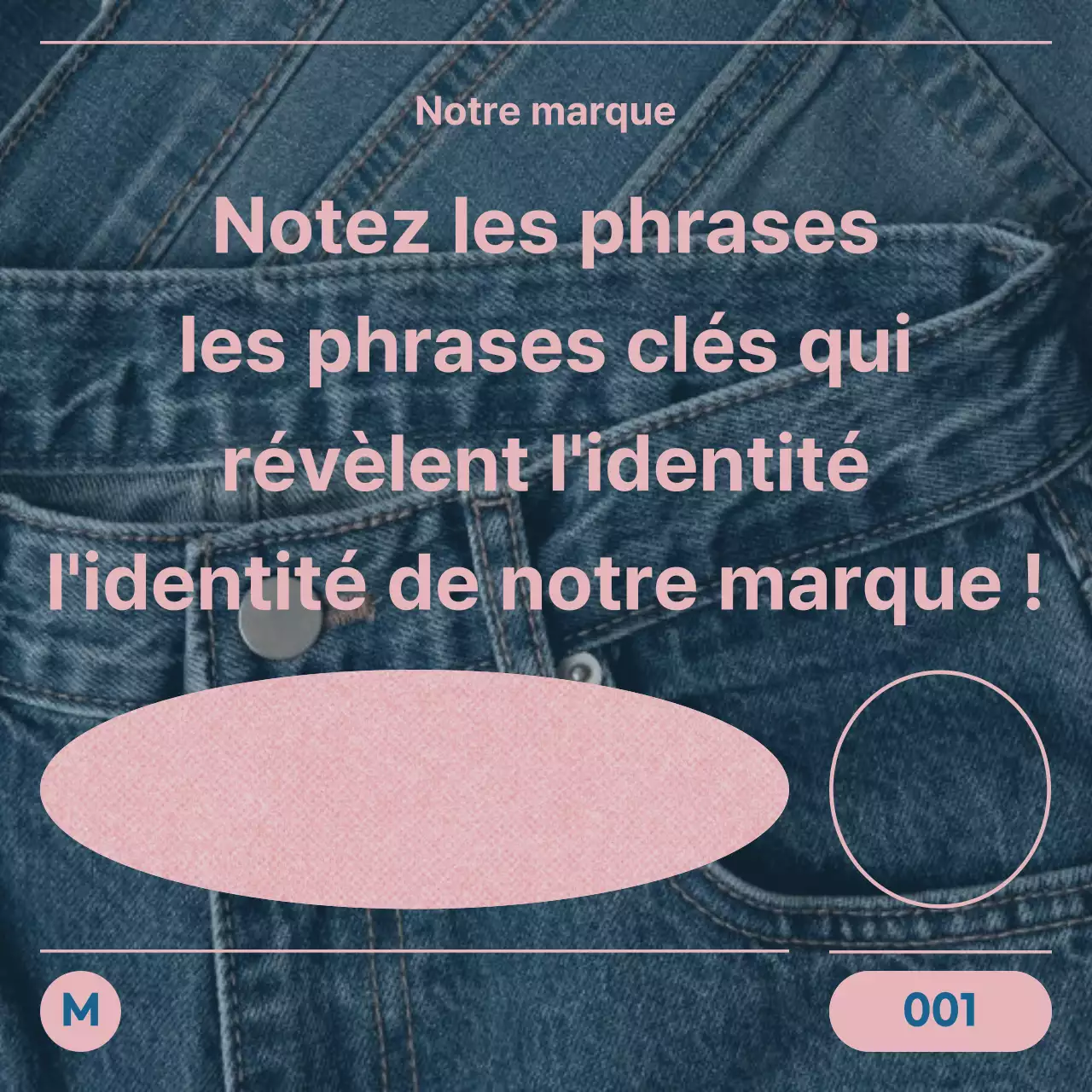 Une déclaration de marque très tendance en rose et bleu