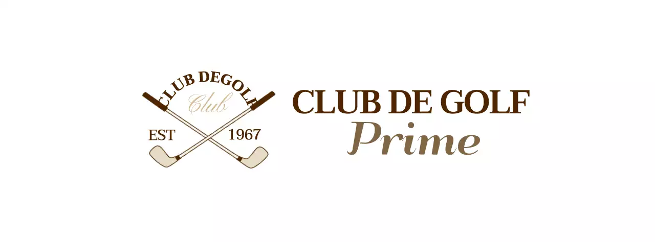 Clubs de golf avec logo de club de golf de couleur marron pour une sensation de qualité supérieure