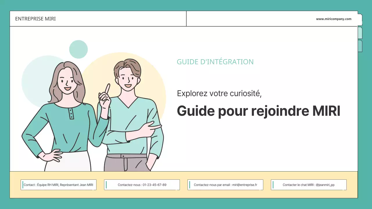 Une formation RH simple expliquée en jaune et menthe