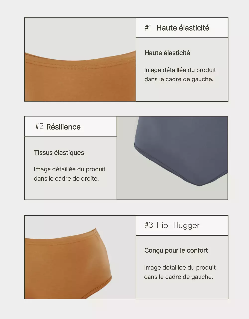 Publicité simple pour des sous-vêtements en blanc et chartreuse