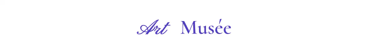 Logo de musée avec un concept cursif de classe
