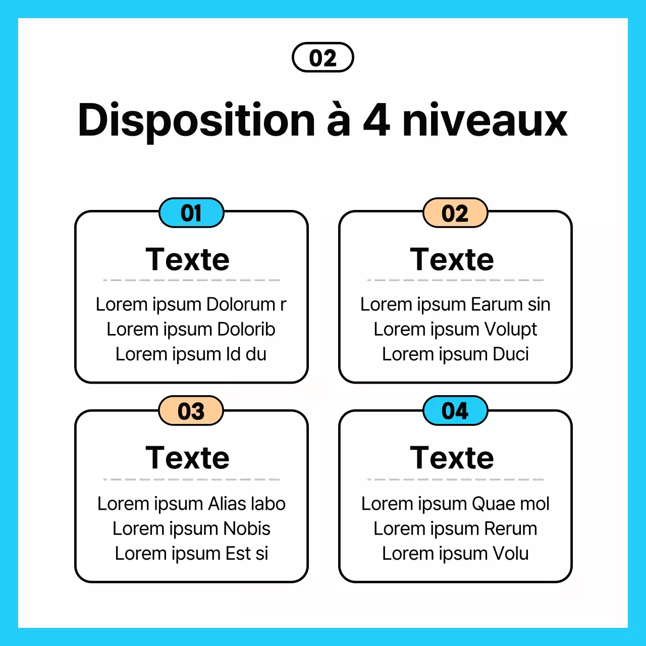  Conseils d'affaires simples en bleu clair et noir
