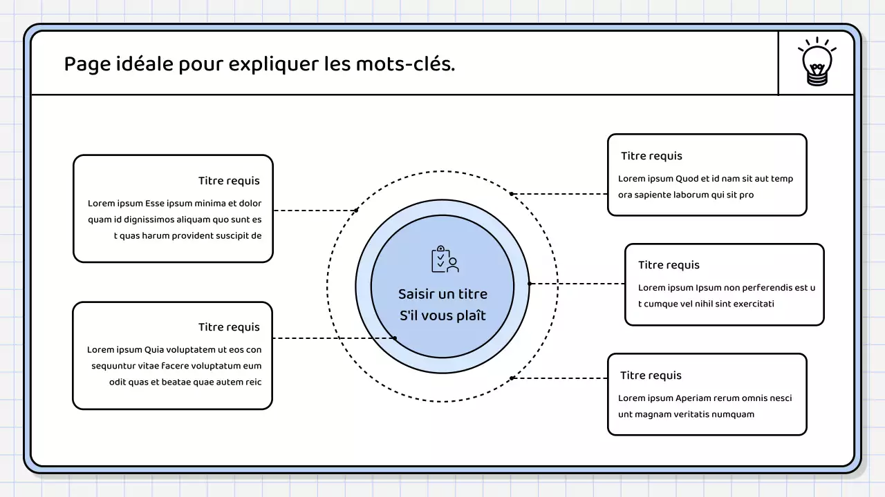 Un rapport de synthèse simple, de couleur bleu clair