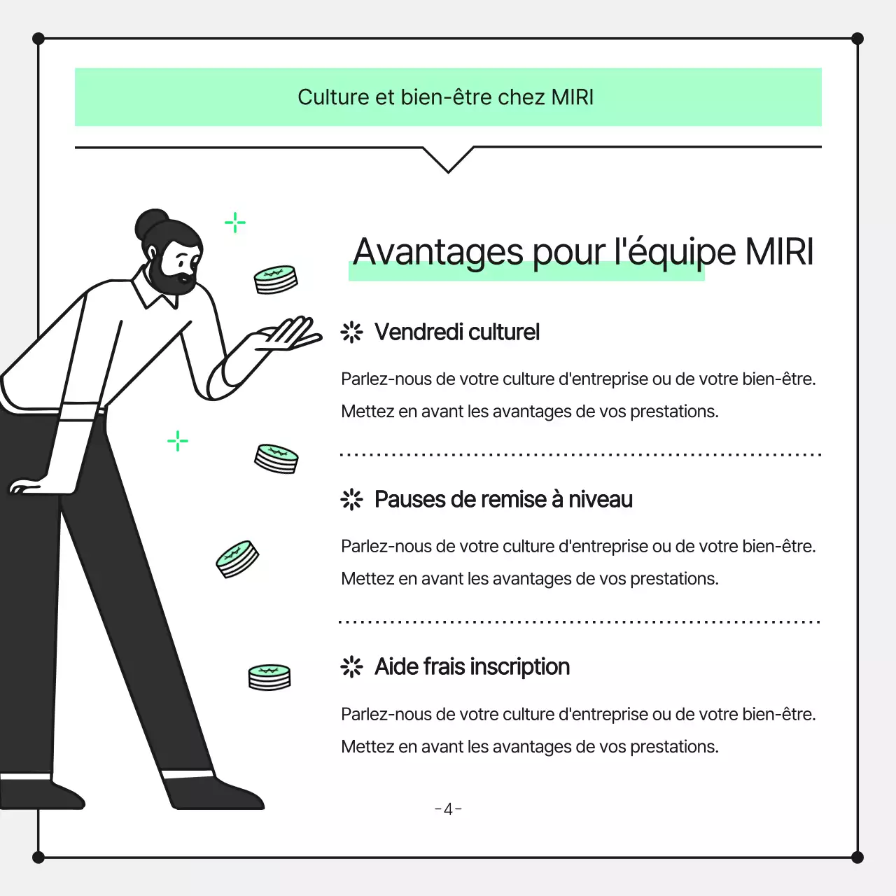 Papier à en-tête promotionnel d'entreprise minimaliste en chartreuse et noir