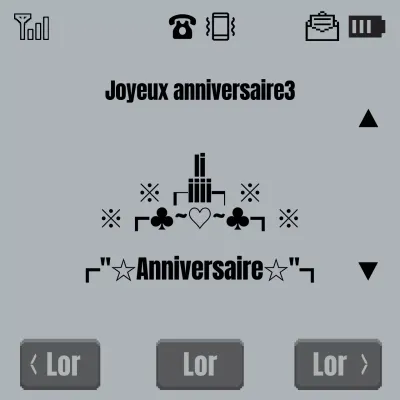 Un tweet d'anniversaire gris et rétro