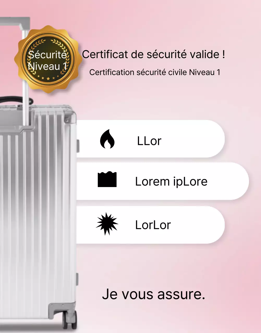 Valise simple rose et mauve à vendre post