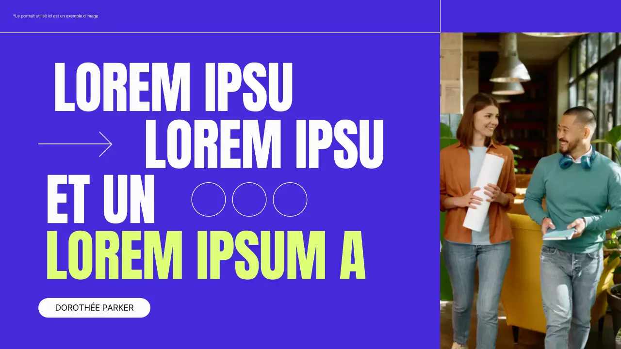 Matériel de profil d'entreprise moderne bleu et néon