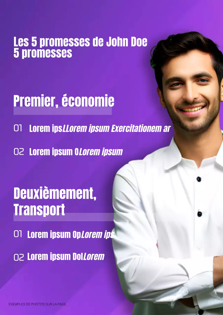 Une campagne électorale simple et mauve