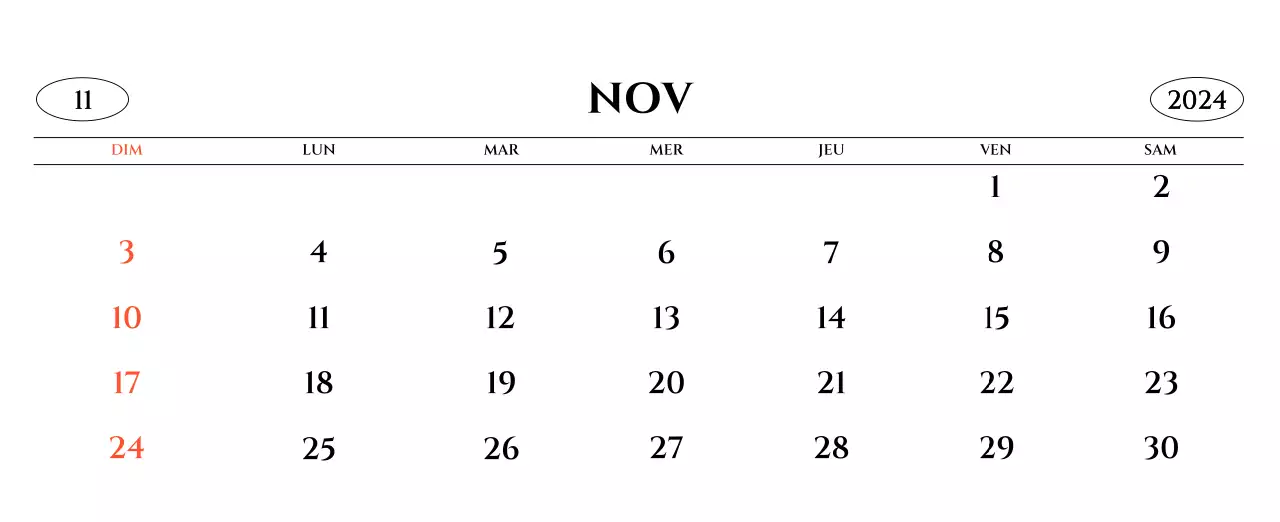 Calendrier mural de style simple avec un concept de photographie de voyage émotionnelle en noir et blanc