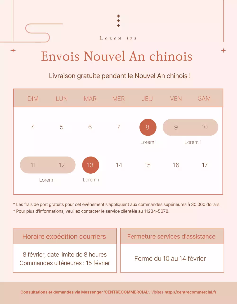 Promouvoir un coffret de Noël tendance en rose et beige