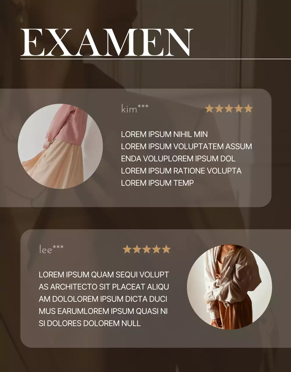 Promouvoir la mode moderne en beige et marron