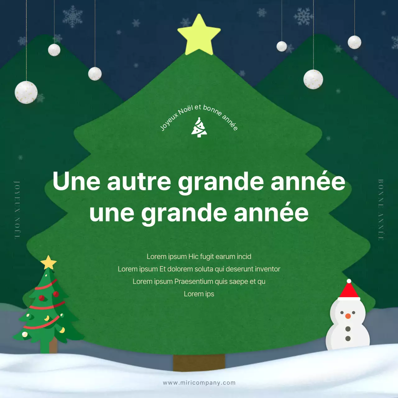 Introduction à la lettre d'information interne rouge et verte de Noël