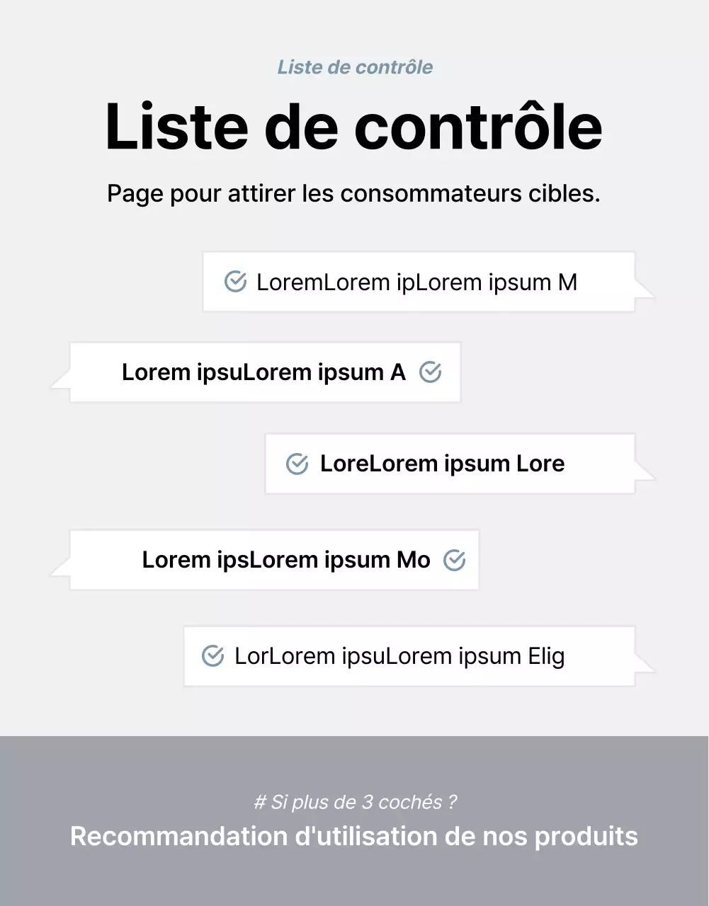 Promouvoir des produits pour vendre des meubles simples gris et bleus