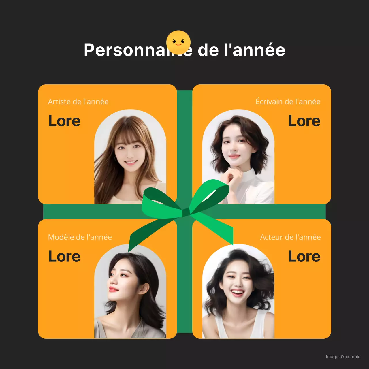 Conseils de fin d'année pour le pop art noir et orange