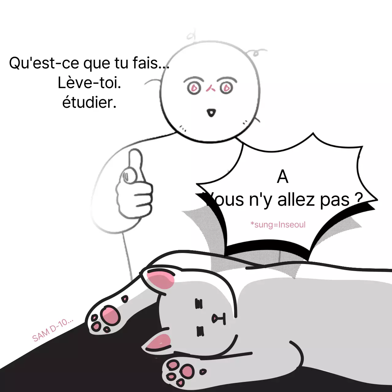 Gag bouteille blanc et rose SATs cheer in a bottle gag in white and pink.