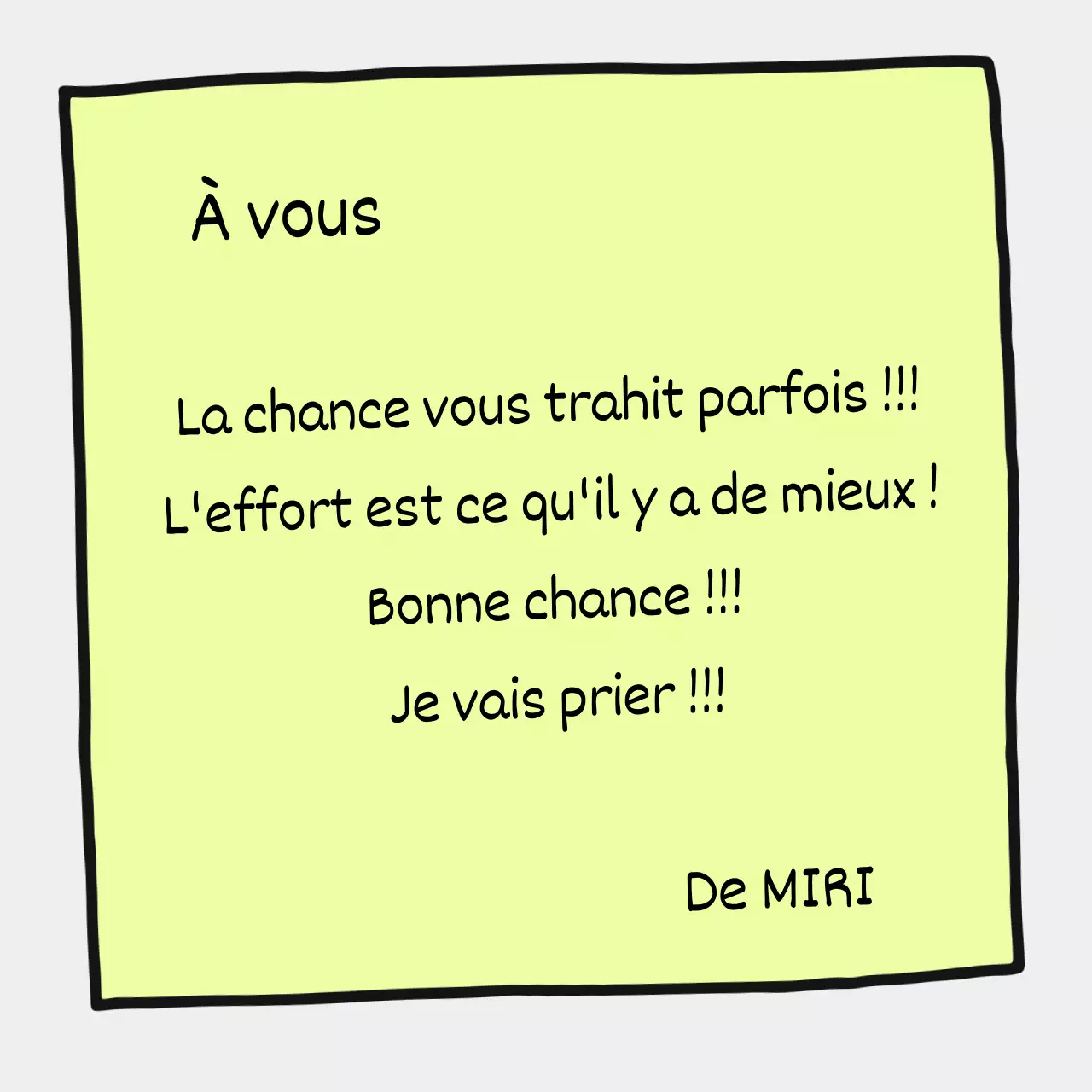 Un simple mème en chartreuse, avec une petite touche de couleur.