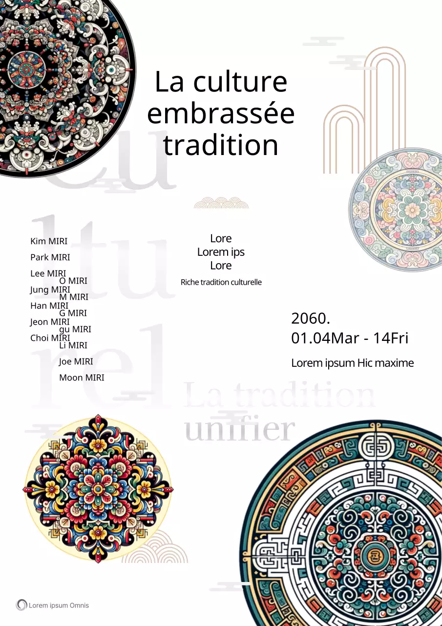 Promouvoir une foire au design traditionnel en noir et blanc et beige